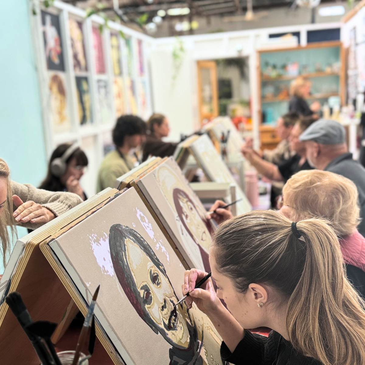 Poppin' Painting family time