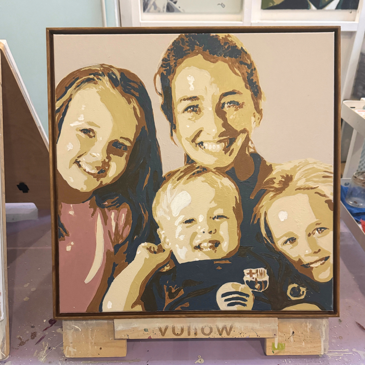 Poppin' Painting family portrait