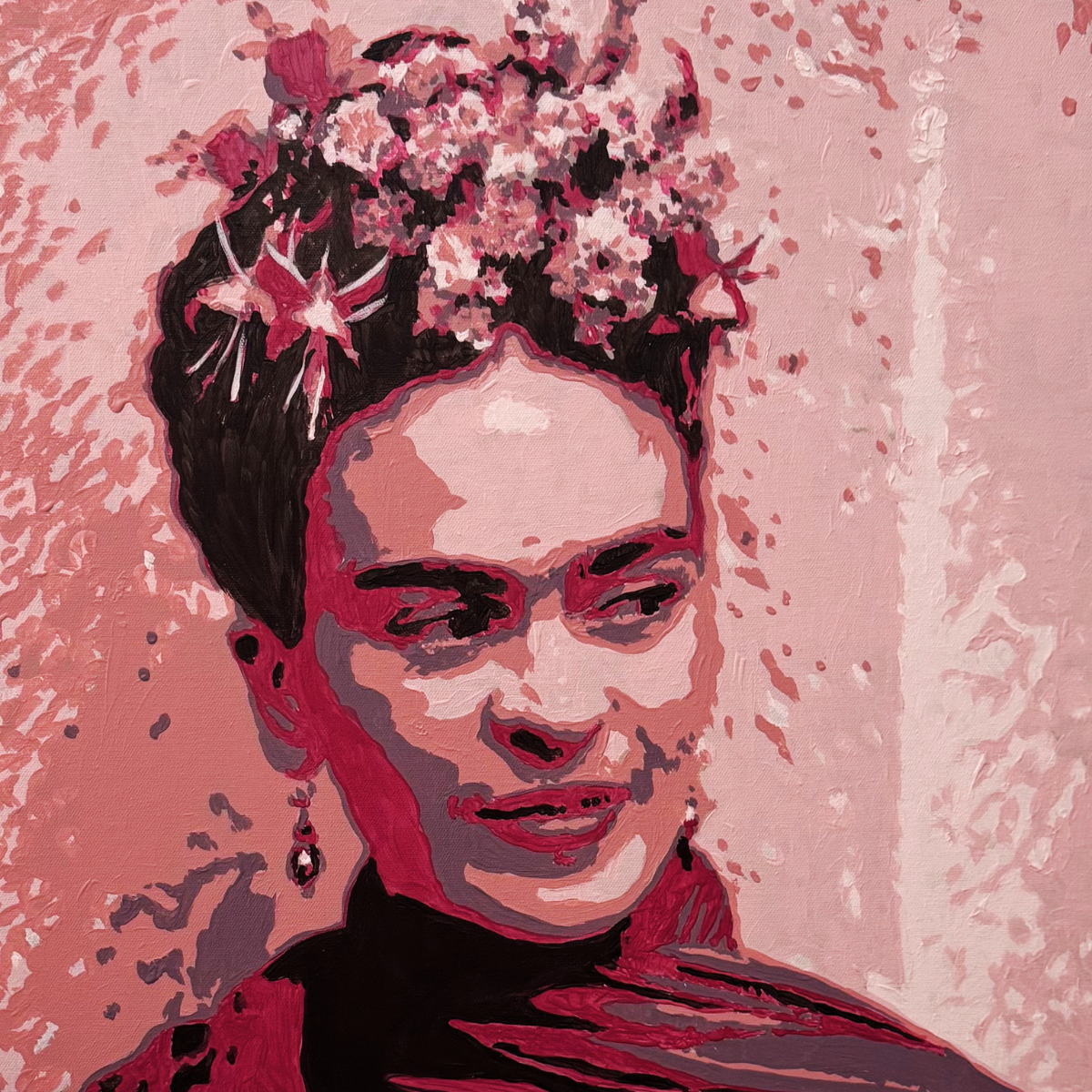 Poppin' painting commissioned Frida